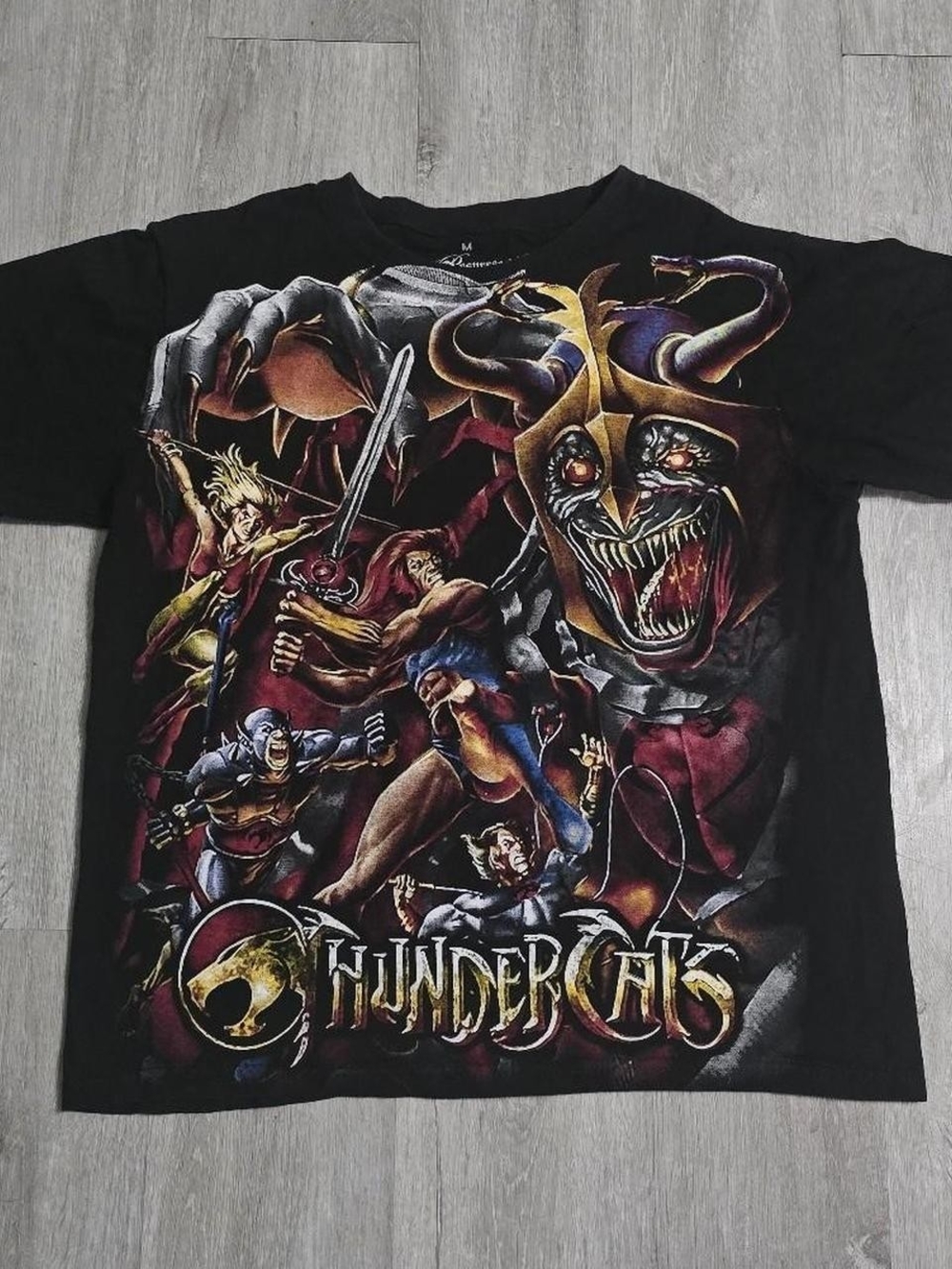 Y2K Resurrección Horror Series Thundercats Black Mexican Tee Lion-O Cheetara